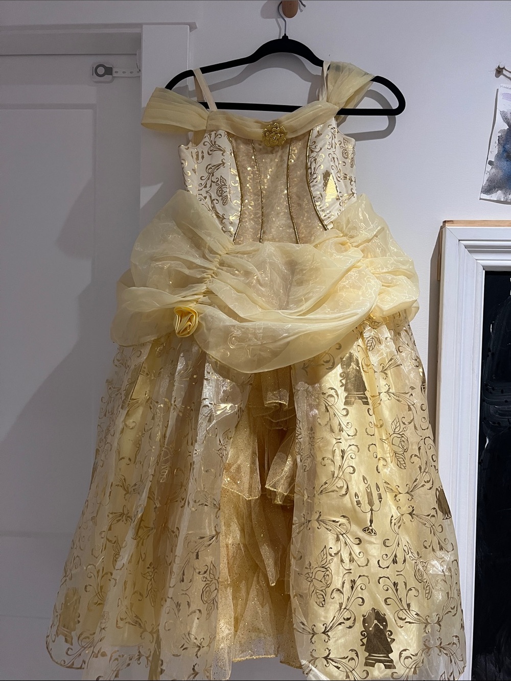 Disney Cream Satin Dress with Subtle Sheen